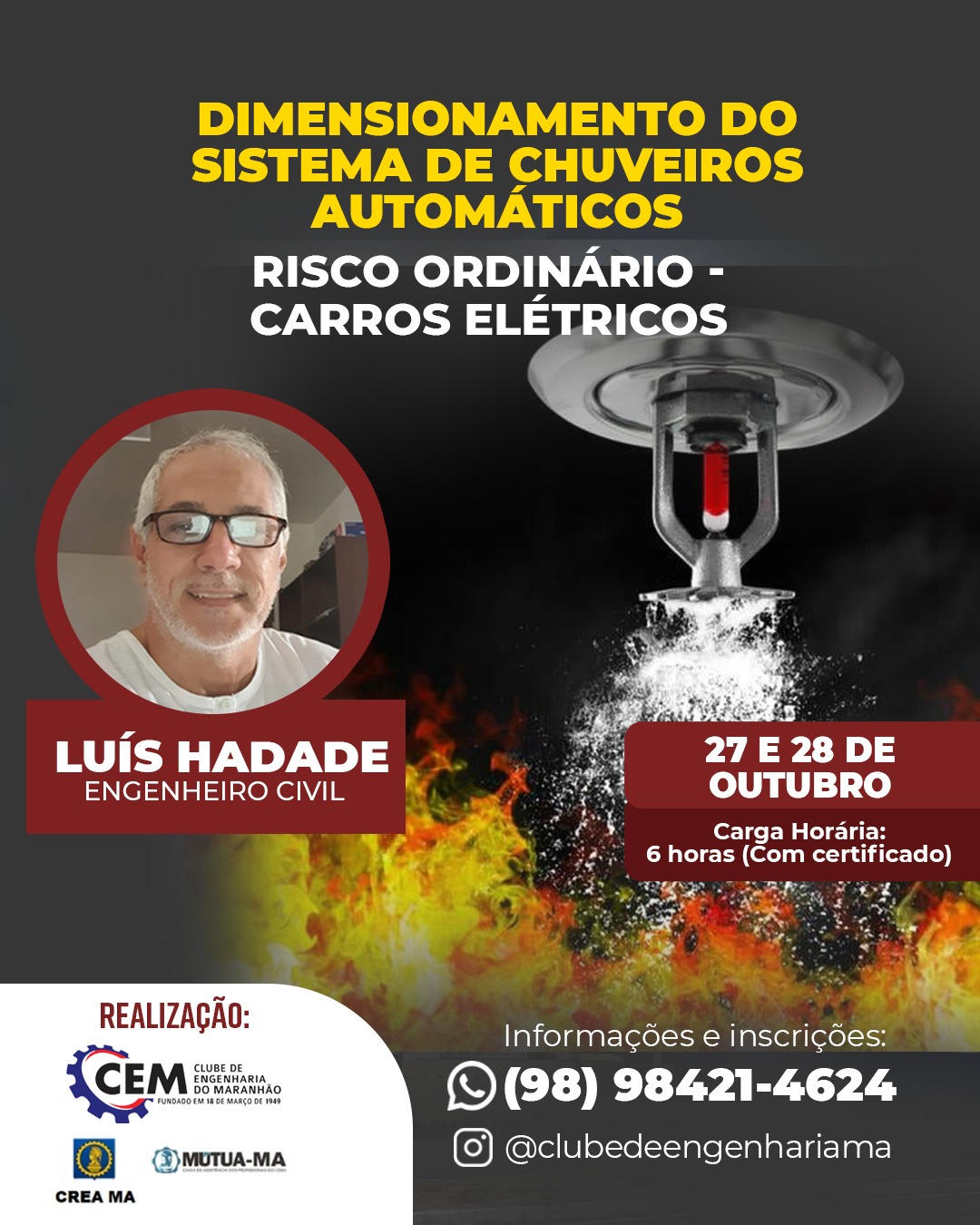 CURSO DE DIMENSIONAMENTO DO SISTEMA DE CHUVEIROS AUTOMÁTICOS