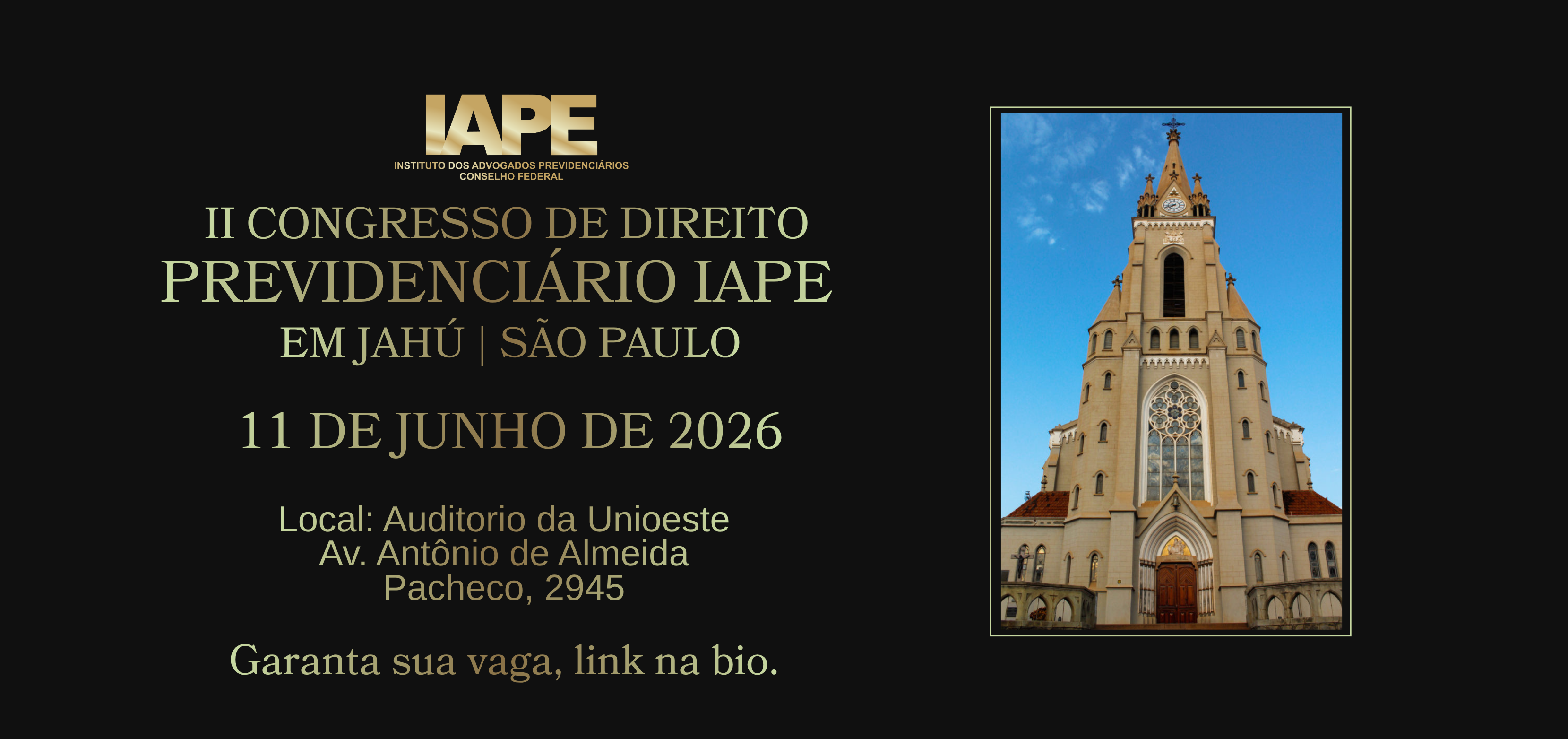 II Congresso de Direito Previdenciário do IAPE em Jahú